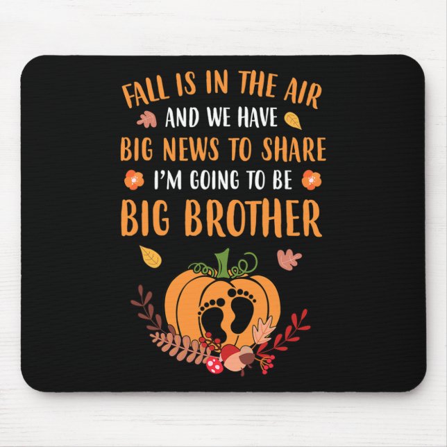 Herbstschwangerschaft Ankündigung, Bruder des Herb Mousepad (Vorne)