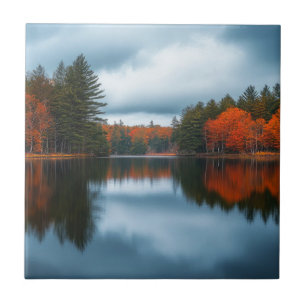 Herbstsee Fliese