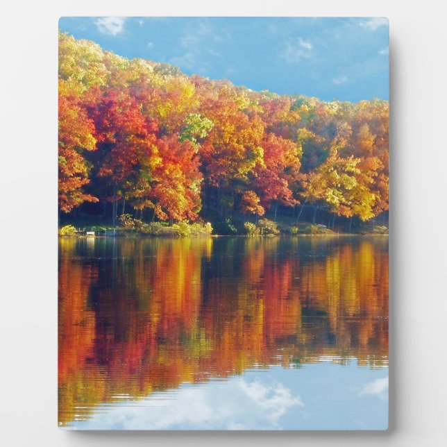 Herbstsee Fotoplatte (Vorderseite)