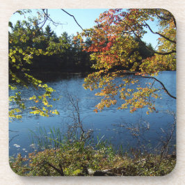 Herbstsee Getränkeuntersetzer