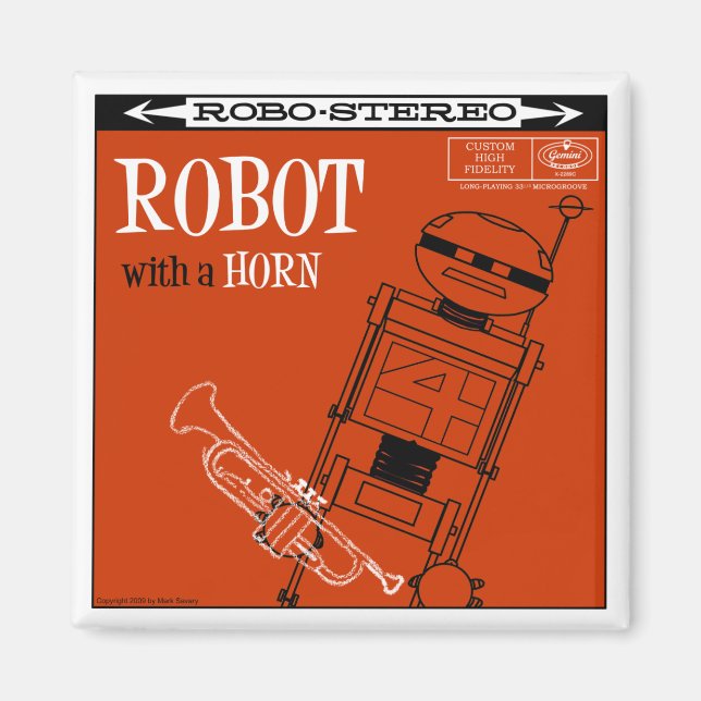 Herbstsee "ROBOT WITH A HORE" Magnet (Vorne)