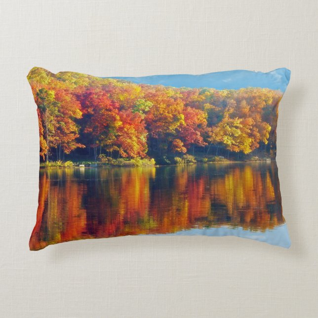 Herbstsee Zierkissen (Vorderseite)