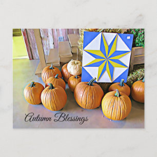 Herbstsegnung Personalisierte Halloween-Postkarte Postkarte