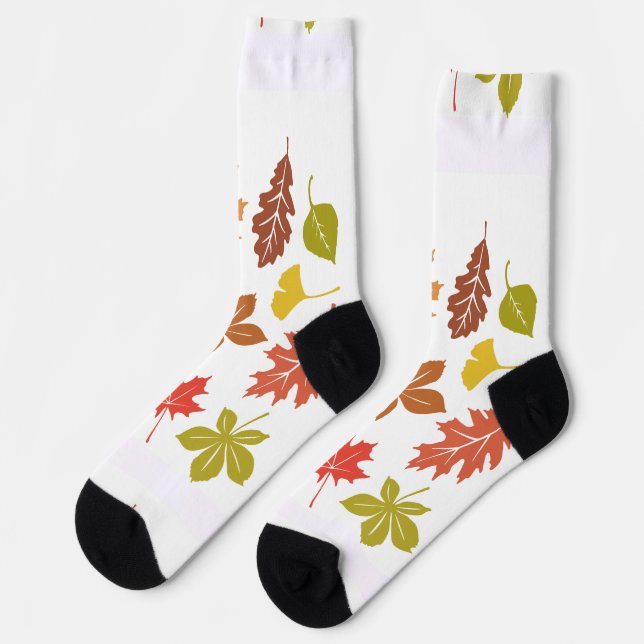 Herbstsocken Socken (Linkes Detail)
