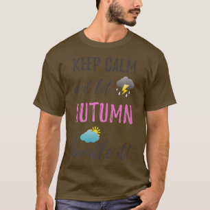 Herbstsonne Behielt Personalisierte Frauen zuerst T-Shirt
