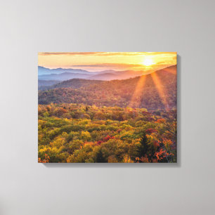 Herbstsonne von Beacon Heights Leinwanddruck