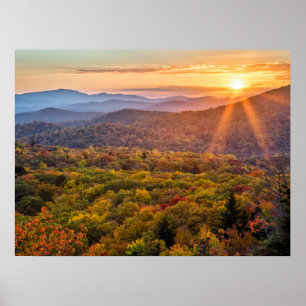 Herbstsonne von Beacon Heights Poster