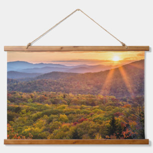 Herbstsonne von Beacon Heights Wandteppich Mit Holzrahmen