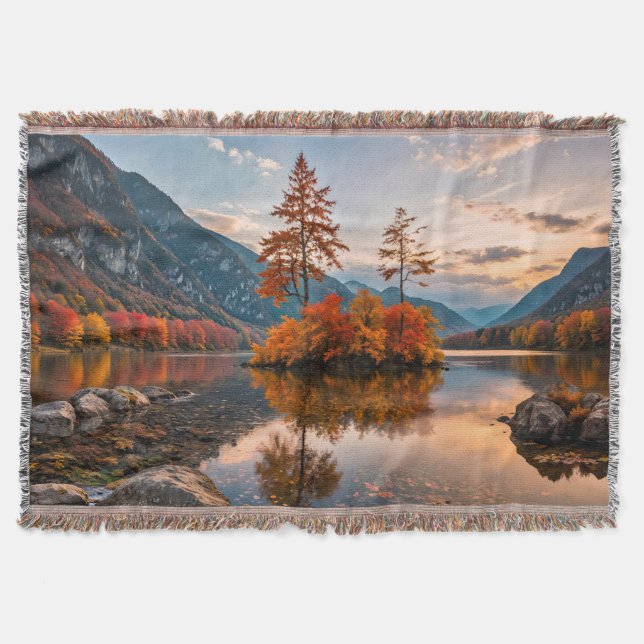 Herbstsonnenblanket Decke (Vorderseite)