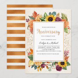 Herbstsonnenblume Herbst Jubiläum Einladung