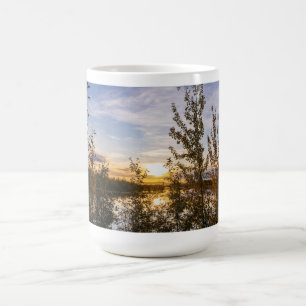 Herbstsonneuntergang Kaffeetasse