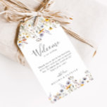 Herbstsonnige Wildblume Hochzeitsempfang Geschenkanhänger<br><div class="desc">Diese in der Herbstsonne eleganten Wildblume Hochzeitsgeschenk-Tags sind perfekt für eine rustikale Hochzeit. Die Einrichtung besteht aus mehreren lila Aquarellen,  violetten,  gelben Blumen,  bordeauxfarbenen Knospen und Olivgrün,  die schön in Bouquets gruppiert sind. Diese Tags eignen sich perfekt für Begrüßungstaschen und Hochzeiten in Urlaubsort.</div>