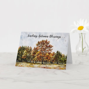 Herbstsonntagskarte für Segen Karte