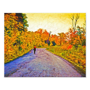 Herbstspaziergang Fotodruck