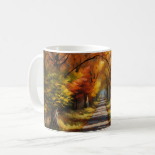 Herbstspaziergang Kaffeetasse