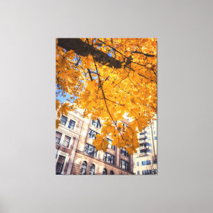 Herbststadt Leinwanddruck
