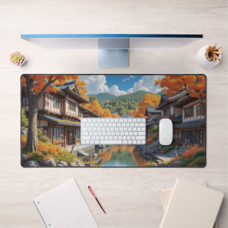 Herbststadt - Studio Ghibli Inspiriert Schreibtischunterlage