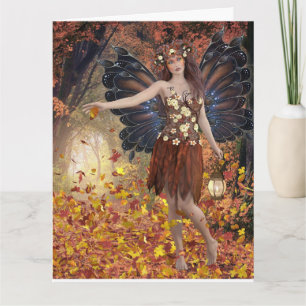 HERBSTSTAG-FAIRY-KARTE FÜR SIE KARTE