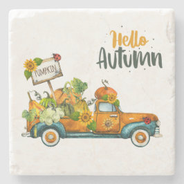 Herbststein-Untersetzer, Herbst-Wohngestaltung Steinuntersetzer