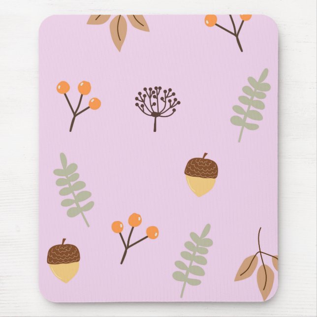 Herbststimmung Blattmuster Kunst Mousepad (Vorne)