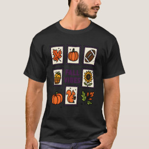 Herbststimmung Briefmarken Eichhörnchen Herbstlaub T-Shirt