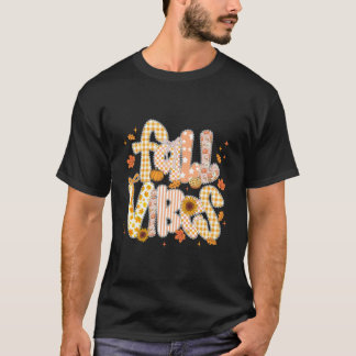 Herbststimmung Coquette Bogen Kürbis Thanksgiving T-Shirt