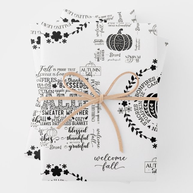 Herbststimmung Geschenkpapier Set (Beispiel)