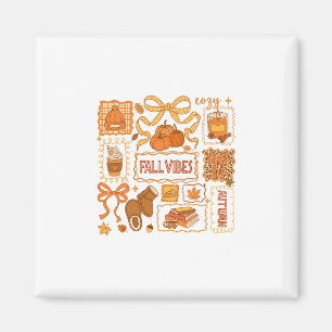 Herbststimmung Herbst Coquette Kürbis Thanksgiving Magnet