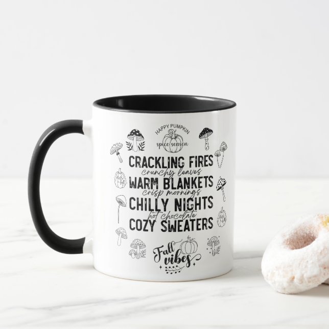 Herbststimmung Tasse (Mit Donut)