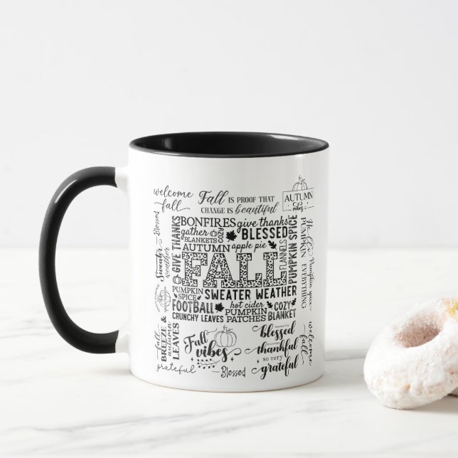 Herbststimmung Tasse (Mit Donut)