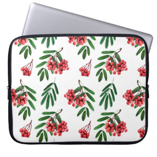 Herbststrahlrowan mit Aquarellfarbe Laptopschutzhülle