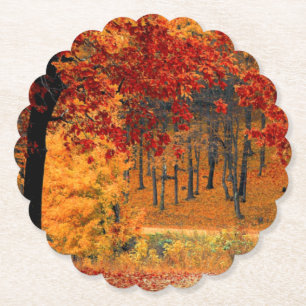 Herbststraße Untersetzer