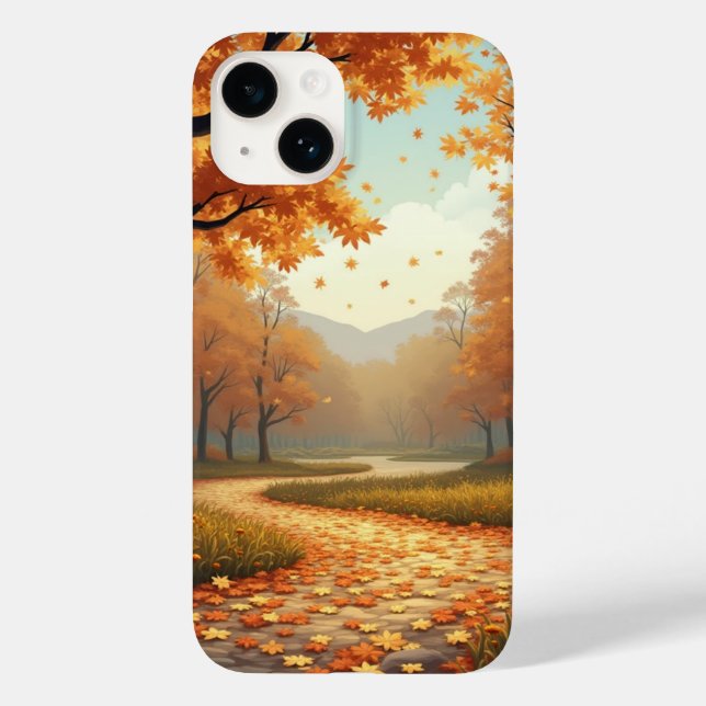 Herbststraßenfall Case-Mate iPhone 14 Hülle (Rückseite)