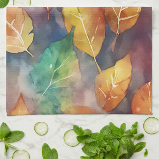 Herbstsymphonie der Farben Geschirrtuch