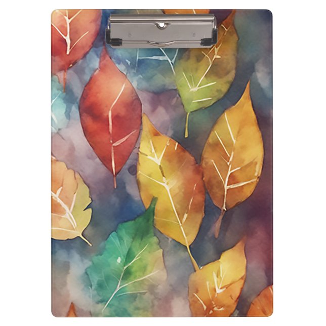 Herbstsymphonie der Farben Klemmbrett (Vorderseite)