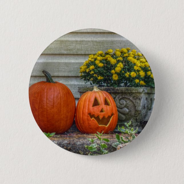 Herbstszene Button (Vorderseite)