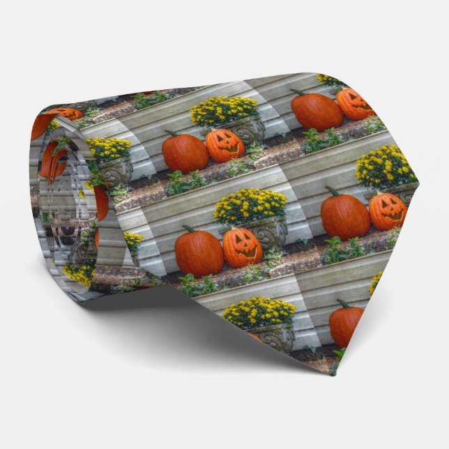 Herbstszene Krawatte (Gerollt)