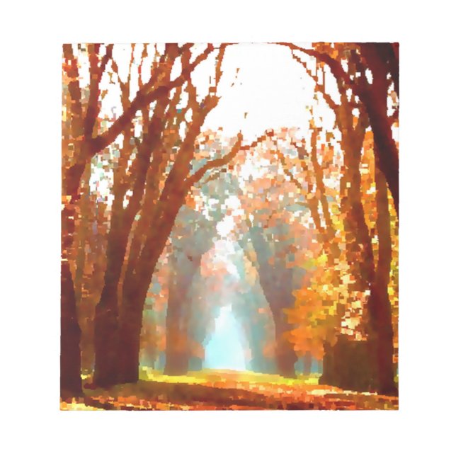 Herbstszene Notizblock (Vorderseite)