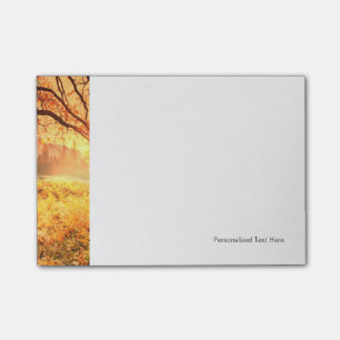 Herbstszene Post-it Klebezettel