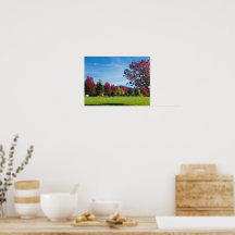 Herbsttag im Park Poster