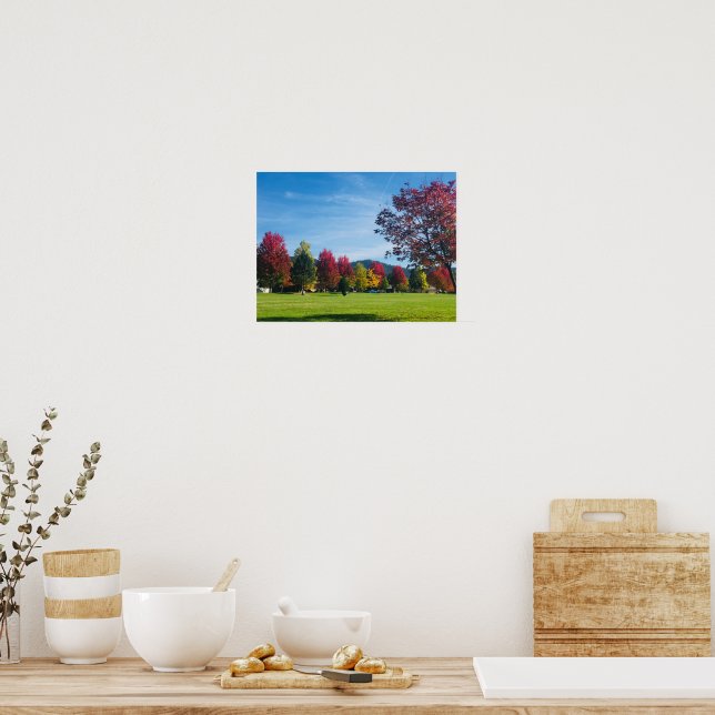 Herbsttag im Park Poster (Küche)