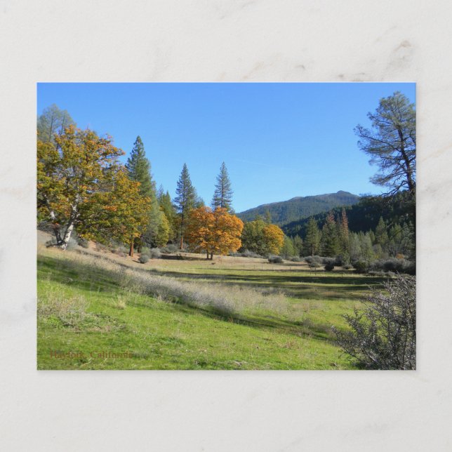 Herbsttag in den Bergen... Postkarte (Vorderseite)