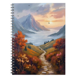 Herbsttagträume | Gemalte Herbstlandschaft im Gebi Notizblock
