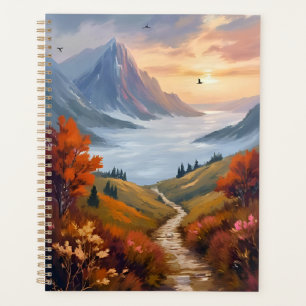 Herbsttagträume Gemalte Herbstlandschaft im Gebi Planer