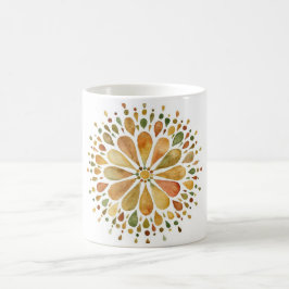 Herbsttasse mit farbigem Kreis Kaffeetasse