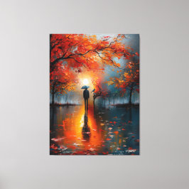 🌕 🍂 🎨 Herbsttrauamscape 🌌 ✨ Leinwanddruck