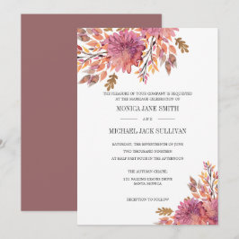Herbsttraum | Elegante Hochzeit Einladung