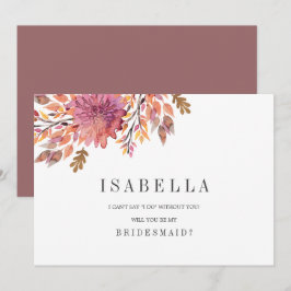 Herbsttraum | Hochzeit ist meine Bridesmaid Einladung