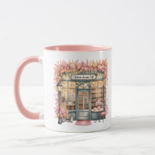 Herbstträume Café Tasse — Gemütliche florale Buchh