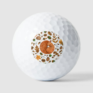 Herbstträume: Das Eichhörnchen im Wasser Golfball